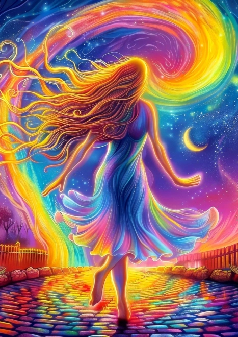 Puzzle Drumul Colorat 1000 bucăți