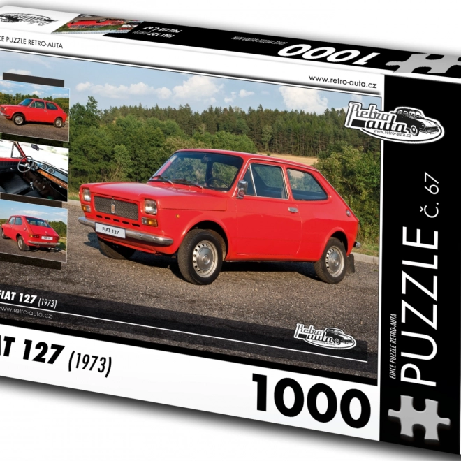 Puzzle Retro Mașini Fiat 127 din anul 1973, 1000 de piese