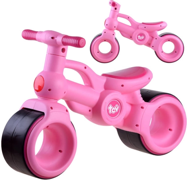 bicicletă fără pedale roz – bicicletă de echilibru pentru copii TCV