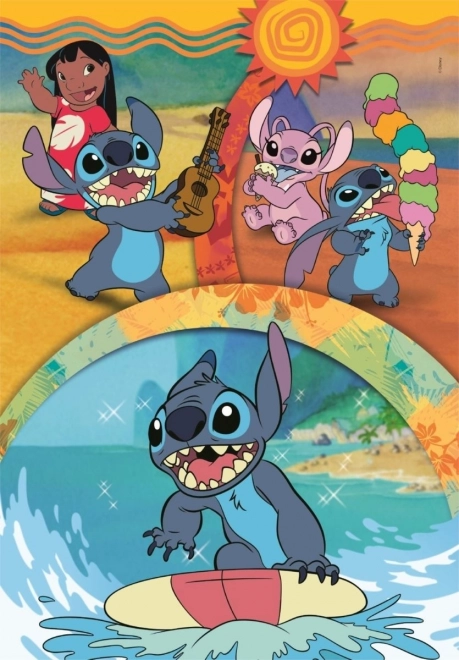Puzzle Stitch și Prieteni 104 piese