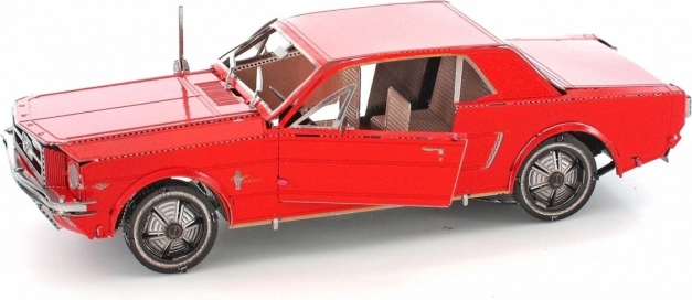 Puzzle 3D Metal Earth Ford Mustang 1965 roșu