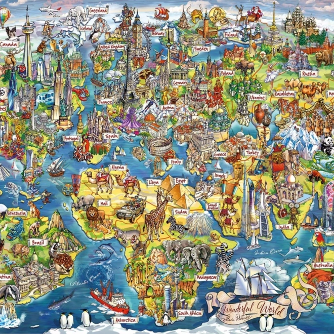Puzzle Gibsons Lumea Minunată 1000 piese