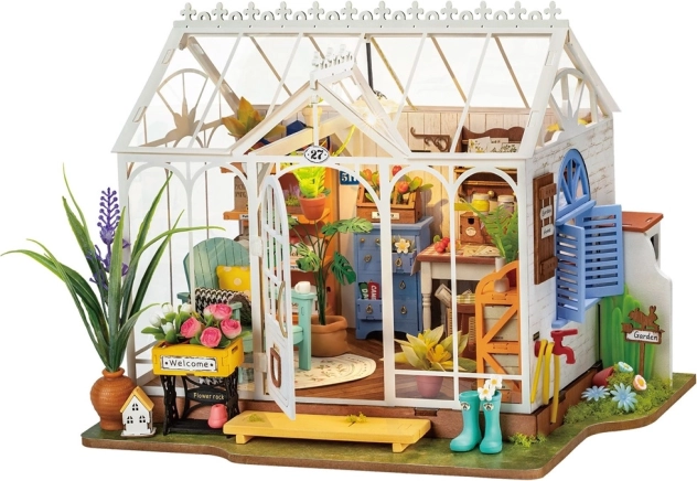 Puzzle 3D din lemn Casa de grădină de vis