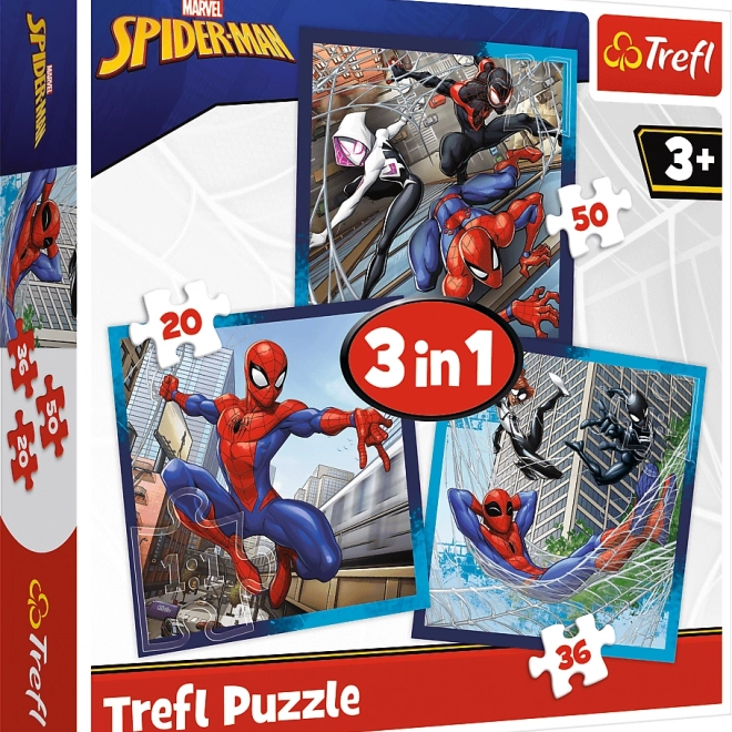 Puzzle 3în1 Spider-Man Prietenii-Păianjenului