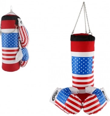 Set de box pentru copii cu motivul steagului american