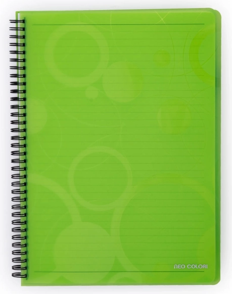 Bloc notes cu spiră A5 Neo Colori verde
