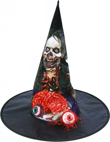 Pălărie de Halloween cu creier și ochi