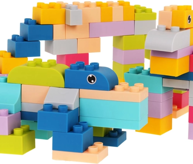 Set de Cuburi Moale pentru Copii 126 buc