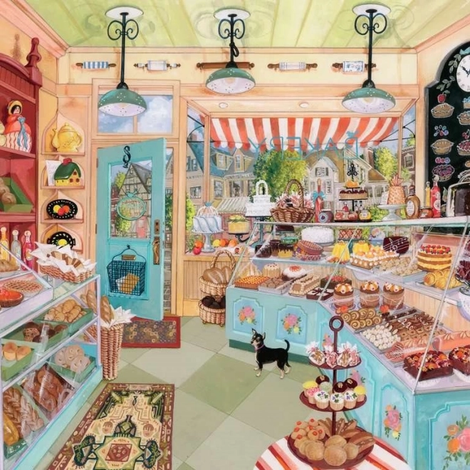 Puzzle Ravensburger Brutăria de la colț – 750 de piese