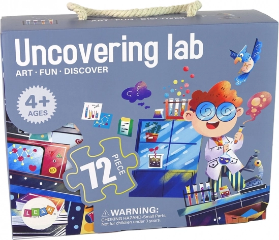 Puzzle educațional pentru copii Laborator 72 piese