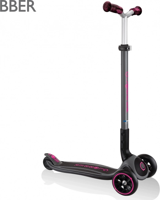Trotinetă tristradă pentru copii Globber Master Prime black / neon pink