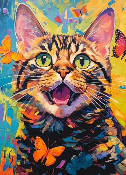 puzzle pisoi fericit 260 piese