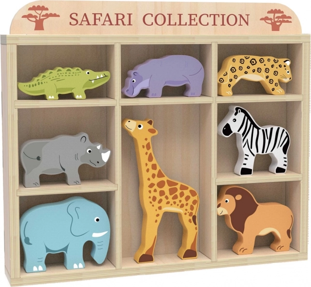 Set safari din lemn cu animale 2Kids Toys