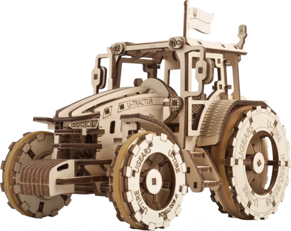 UGEARS 3D puzzle mecanic din lemn Tractor