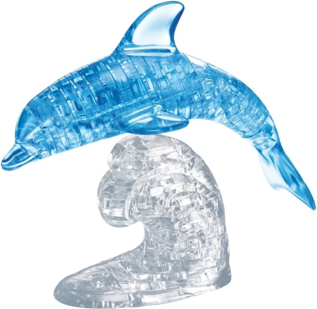 Puzzle 3D din cristal - delfin săritor