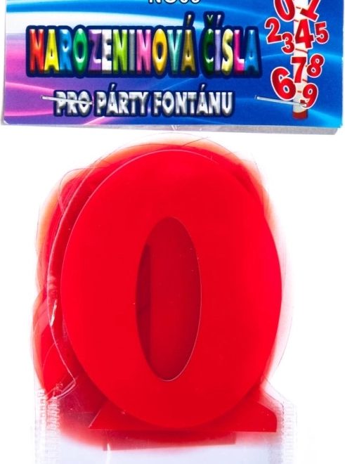 Cifre aniversare pentru fântână de petrecere