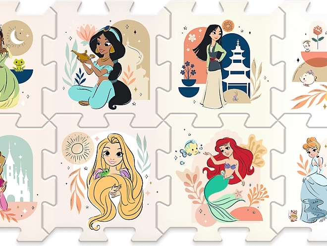 Puzzle din spumă Disney prințese
