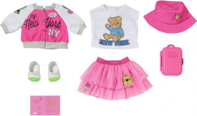 BABY born set de haine pentru călătorie pentru păpuși 43 cm