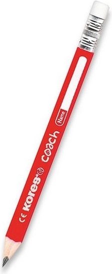 Creion ergonomic cu radieră Kores Coach