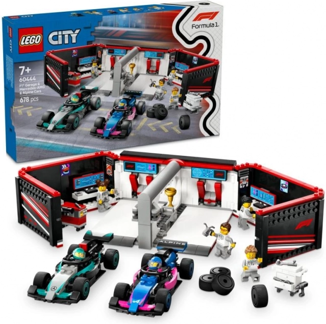 LEGOae City 60444 Garaj F1ae și mașini Mercedes-AMG și Alpine