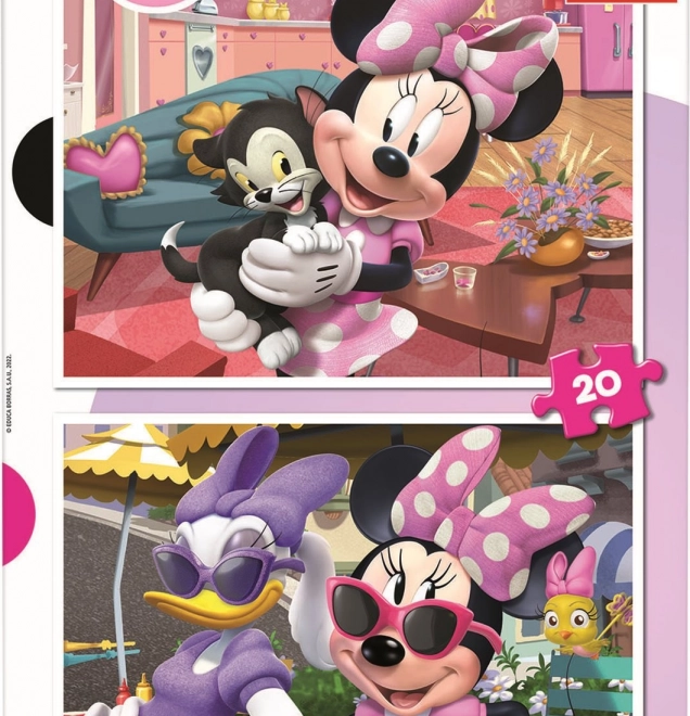Puzzle Educa Minnie 2x20 piese