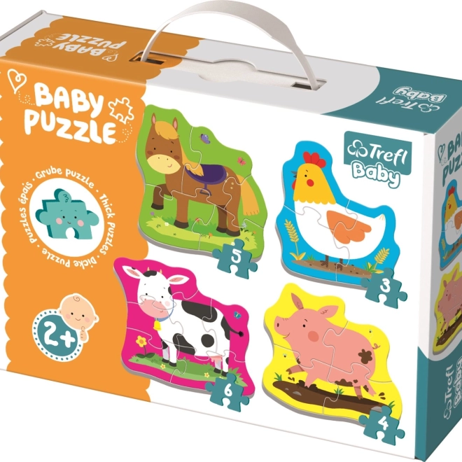 Puzzle pentru copii Animale la fermă Trefl