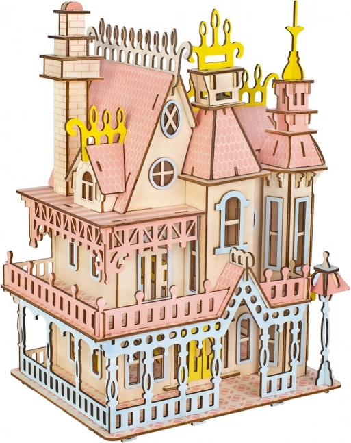 Puzzle 3D din lemn Woodcraft – vilă grandioasă