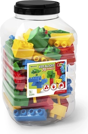 Blocuri de construit în recipient – 70 de piese Kids Blocks