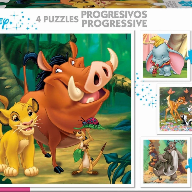 Educa puzzle Disney povești 4v1