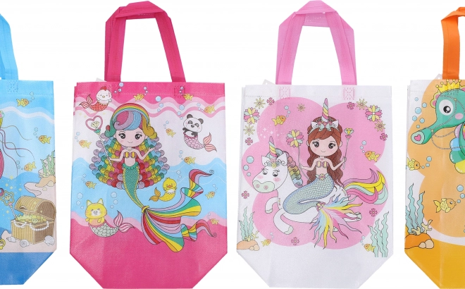 Săculeț cadou M pentru copii din material netesut 32 × 36 × 12 cm