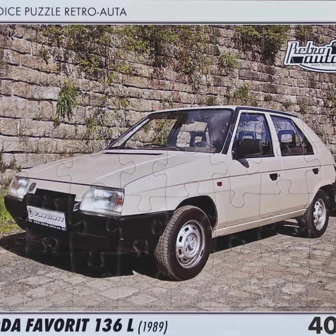 Puzzle retro Škoda Favorit 136 L 40 de piese