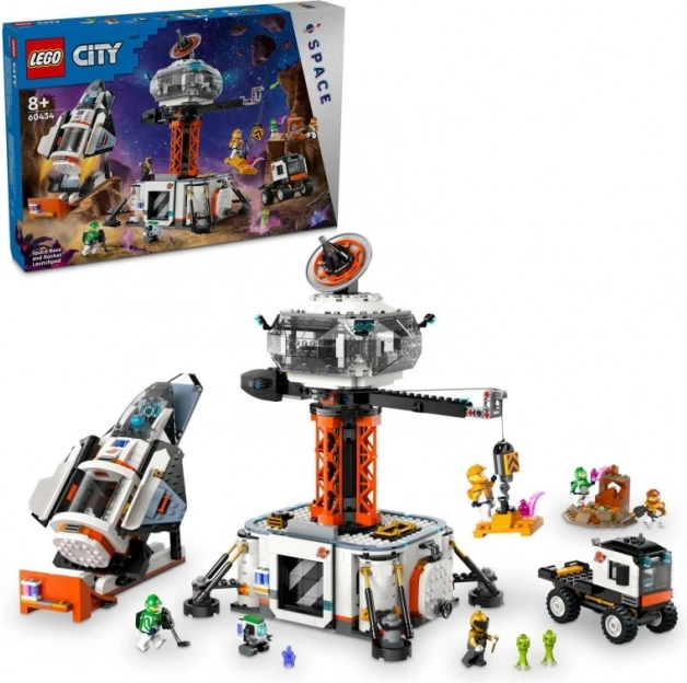 Stație spațială și rampă de lansare rachetă Lego City
