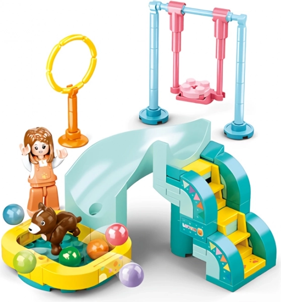 Sluban Girls Dream loc de joacă pentru căței, set de construcție
