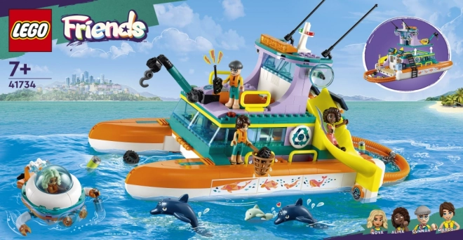 LEGO® Friends 41734 Barca de salvare maritimă