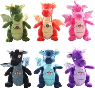 Dragon de pluș cu sunet 20 cm