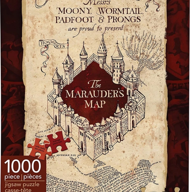 Puzzle Harry Potter: Harta Ştrengarilor 1000 de piese