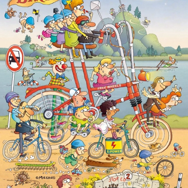 Puzzle HEYE În excursie de Marino Degano 500 de piese