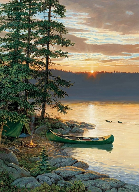 Puzzle Lacul Cane 500 piese de la Cobble Hill