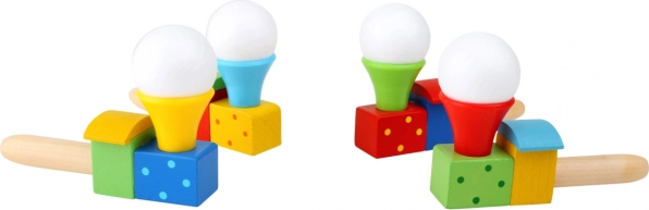 joc suflat minge trenuleț din lemn picior mic