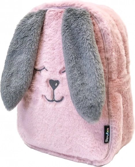 Rucsac preșcolar pentru copii FUNNY HONEY BUNNY – iepuraș roz din pluș