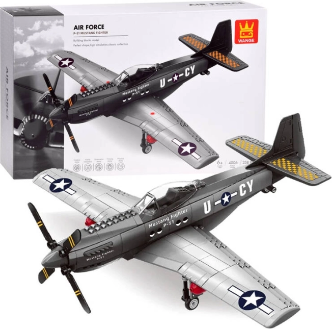 Set construcție avion Mustang de la Jokomisiada