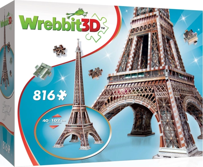 Puzzle 3D Turnul Eiffel 816 piese WREBBIT