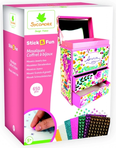 Mozaică 3D cutie de bijuterii pentru copii