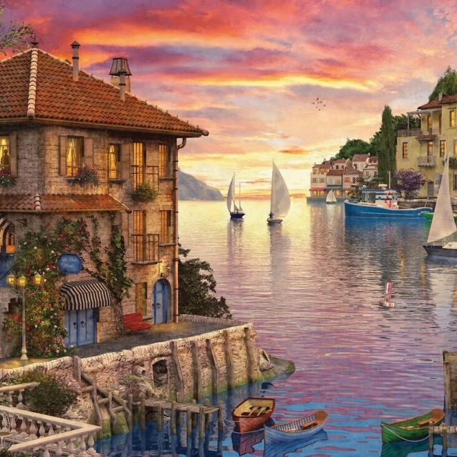 Puzzle EUROGRAPHICS Port mediteranean 1000 piese