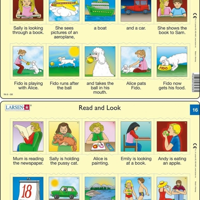 Puzzle Engleză – propoziții scurte, 10 piese