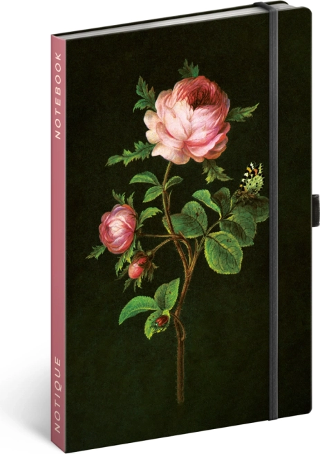 Caiet NOTIQUE Trandafiri de Kateřina Winterová, punctat 13 × 21 cm