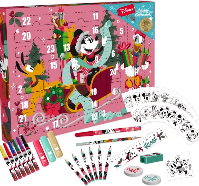 Calendar de Advent DISNEY MINNIE – set creativ de rechizite