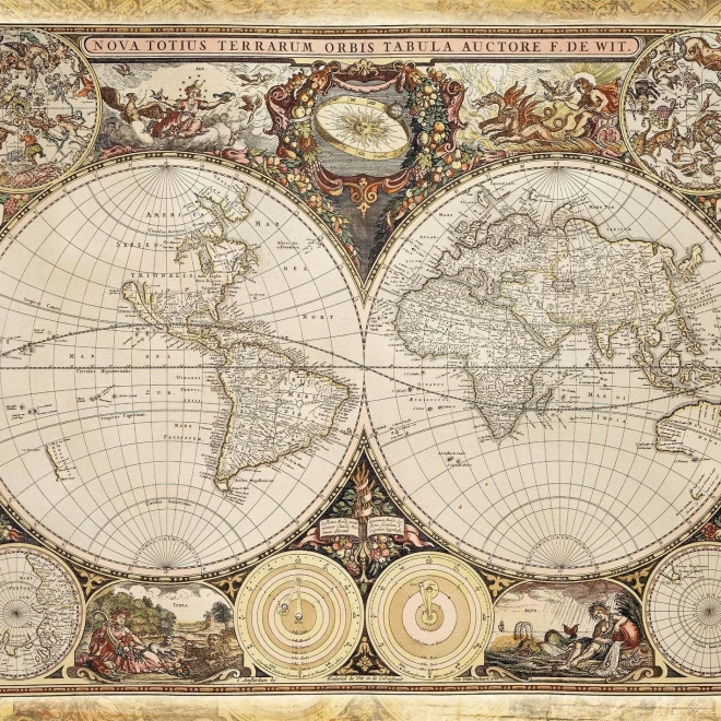 Puzzle Schmidt hartă istorică mondială 2000 piese