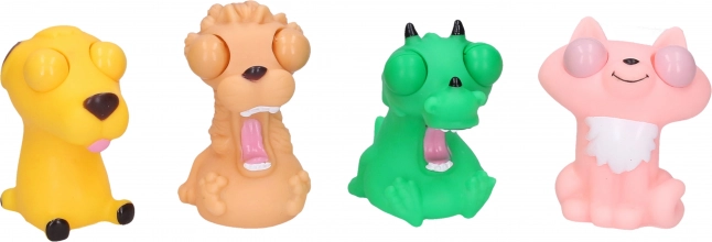 Animale de jucărie de stoarcere cu ochi bulbucați 8 cm