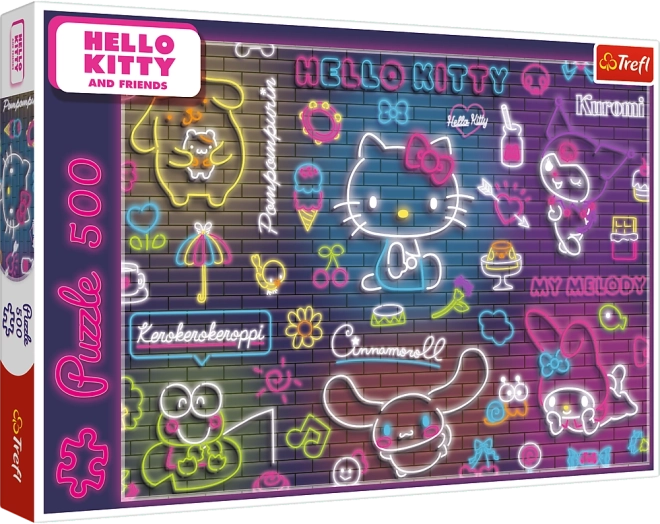 Puzzle Neon Hello Kitty 500 Piese